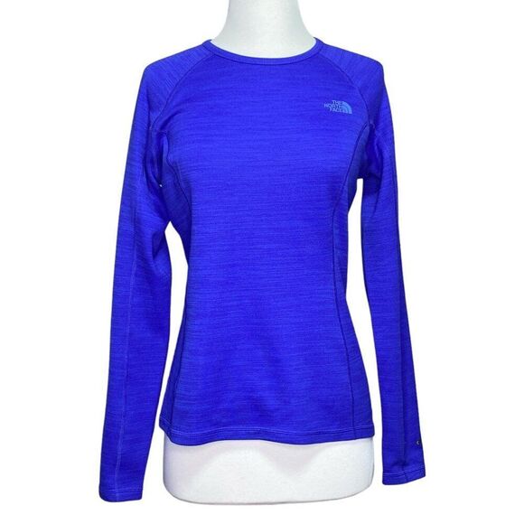 The North Face Solid Blue Long Sleeve Size Medium - Picture 1 of 7